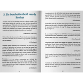 Open boekpagina uit Een Greep uit het Gedrag van de Profeet met mooie eigenschappen en vrede zij